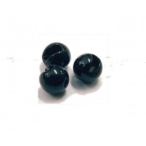 Tungsten beads slotted 3 25pcs